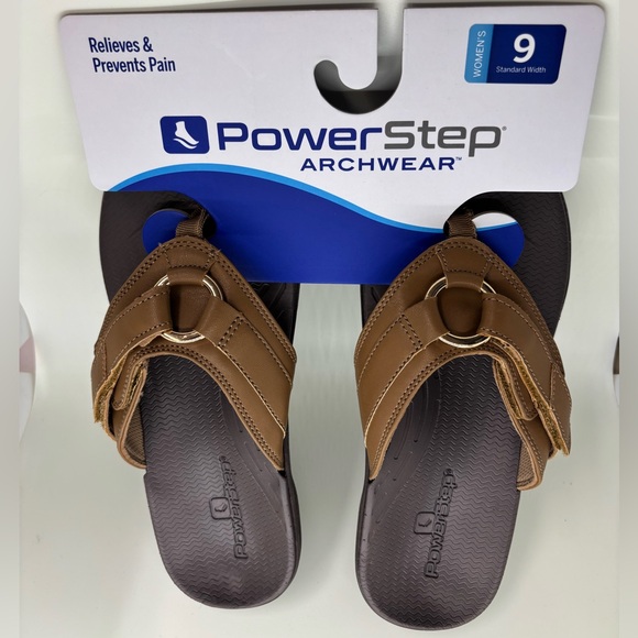 Brown PowerStep Sandals - Picture 2 of 5